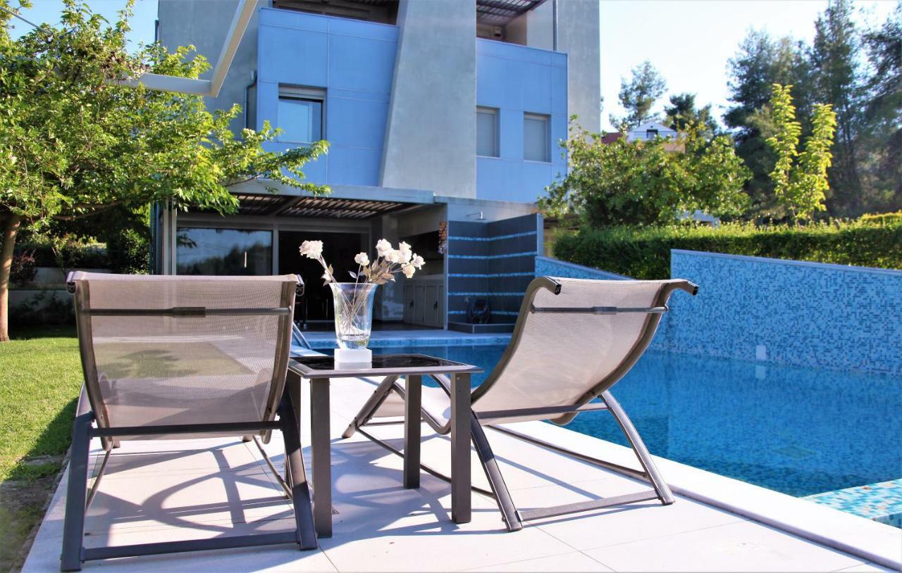 Deluxe Chrousso Pool Villa Палиури Экстерьер фото